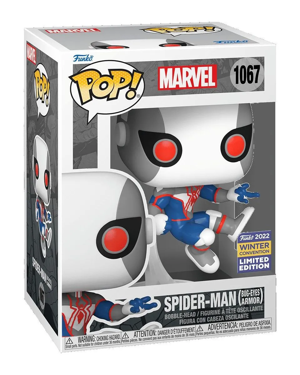 Bobble Figure Marvel - Spider-Man POP! - Spider-Man (Bug-Eyes Armor) 
