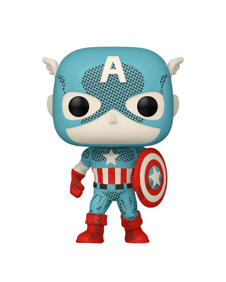 Bobble Figure Marvel - Captain America POP! - Captain America - Retro Reimagined 