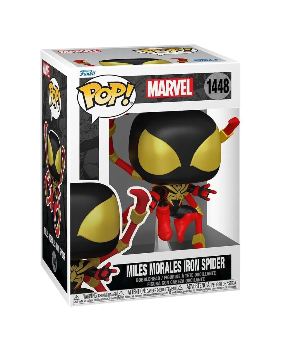Bobble Figure Marvel - Spider-Man POP! - Miles Morales Iron Spider 