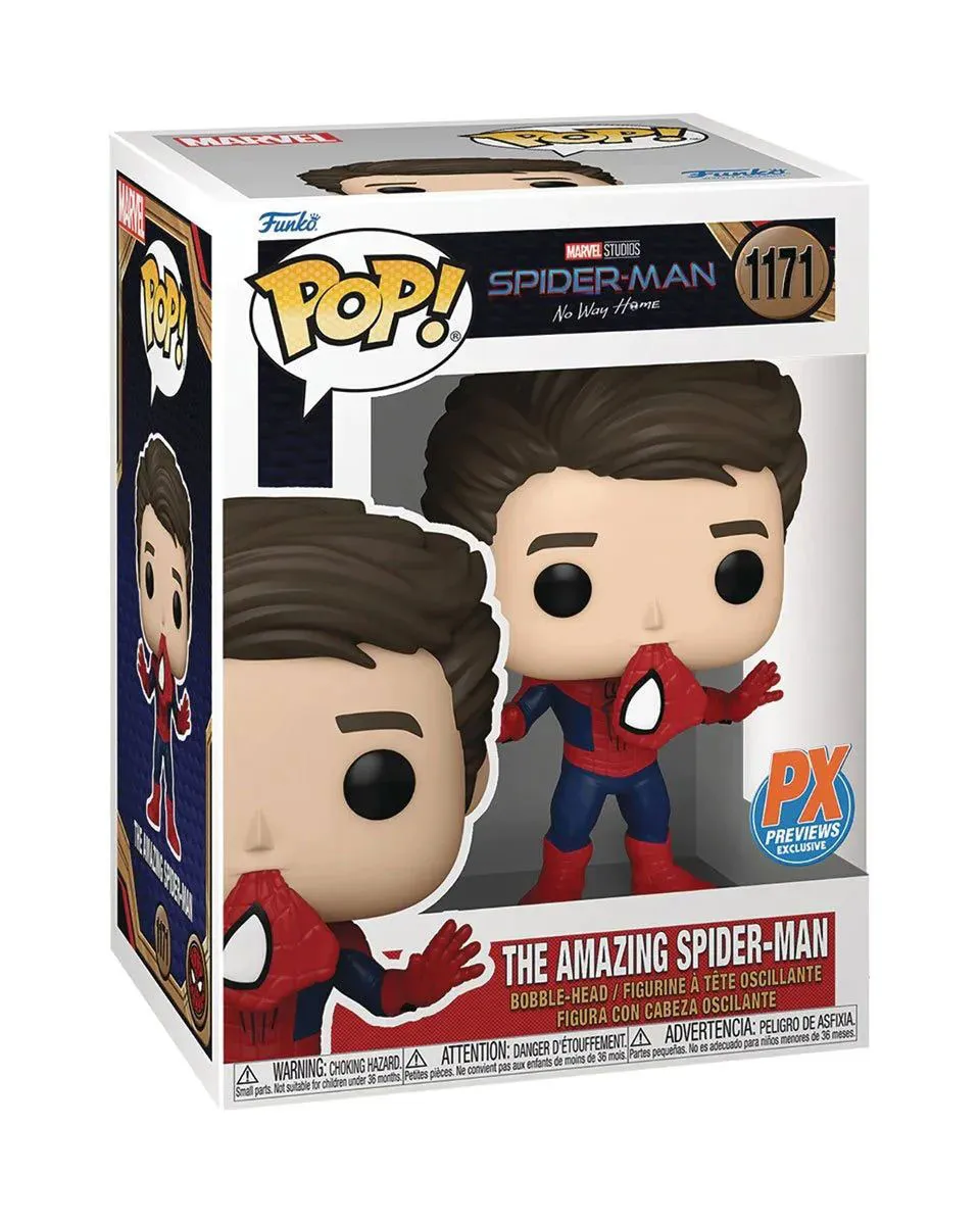 Bobble Figure Marvel - Spider-Man POP! No Way Home - The Amazing Spider-Man (Unmasked) - Special Edition 