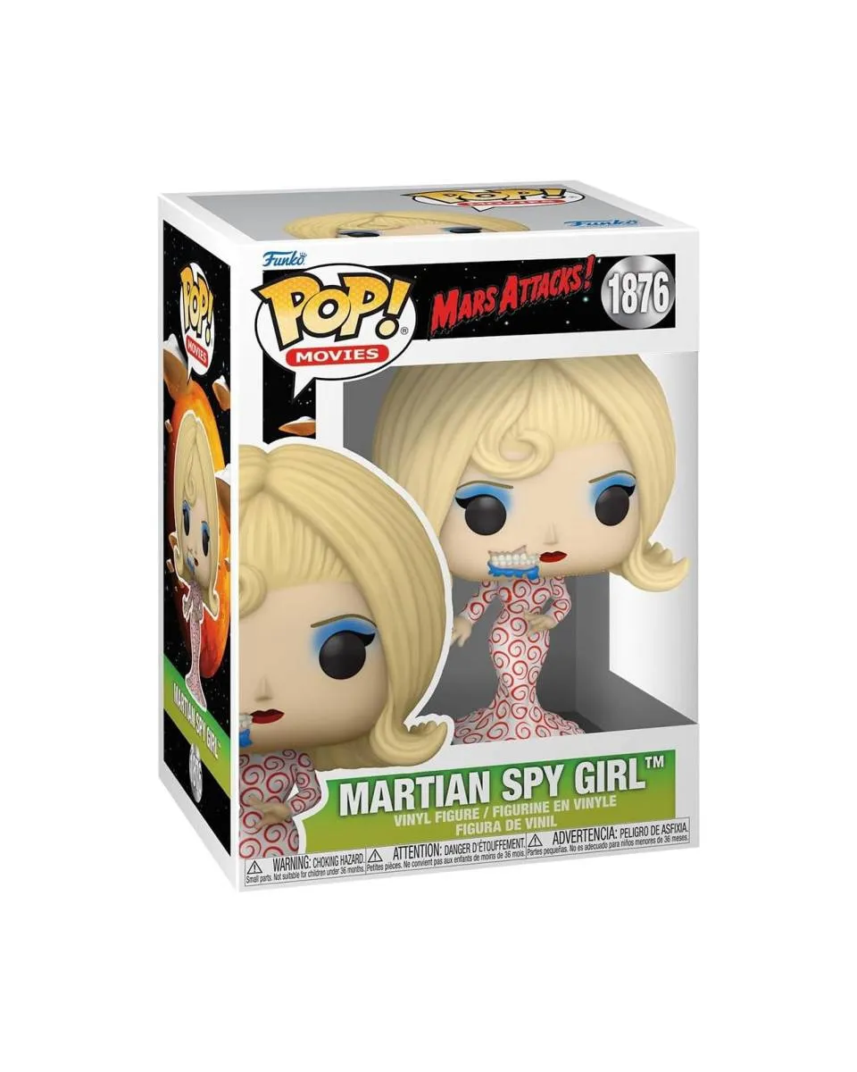 Bobble Figure Movies - Mars Attacks POP! - Martian Spy Girl