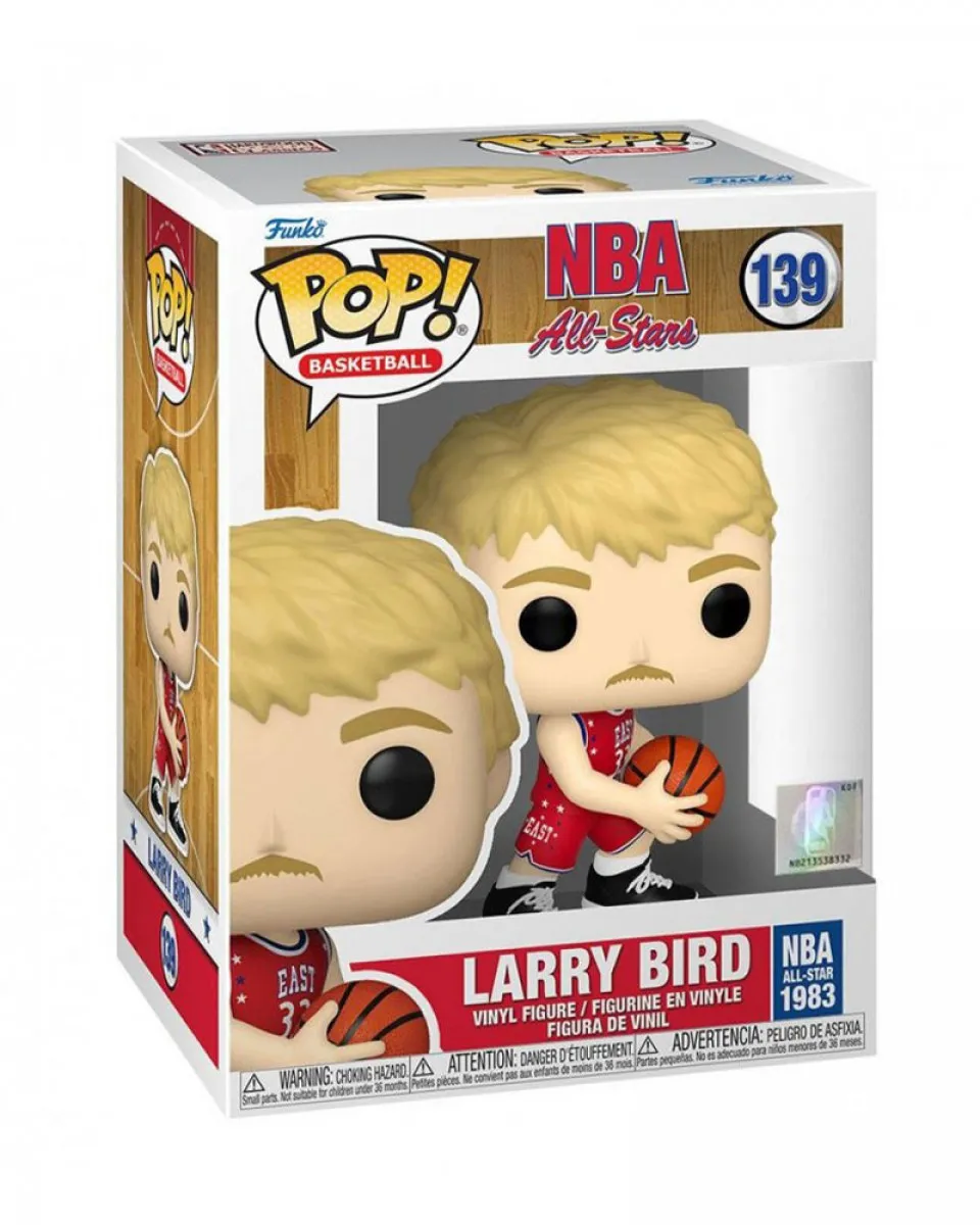 Bobble Figure NBA Legends POP! - Larry Bird (Red All-Star Uni 1983) 