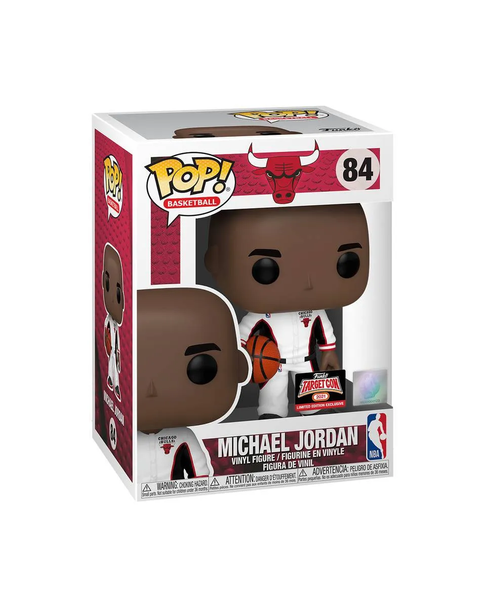 Bobble Figure Basketball NBA - Michael Jordan POP! - Michael Jordan (Bulls White Warmup) Funko Exclusive 