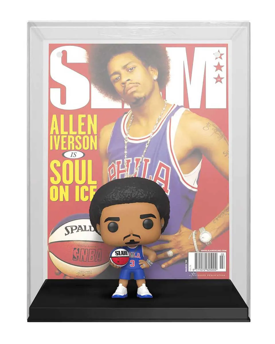 Bobble Figure Basketball NBA - Philadelphia 76ers POP! Magazine Covers - Slam - Allen Iverson 