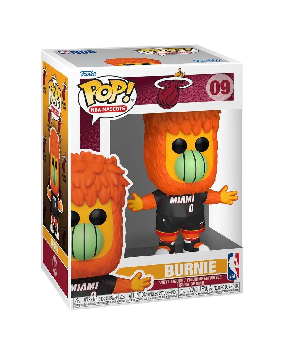 Bobble Figure Basketball NBA - Miami Heat POP! - Burnie - Mascots 