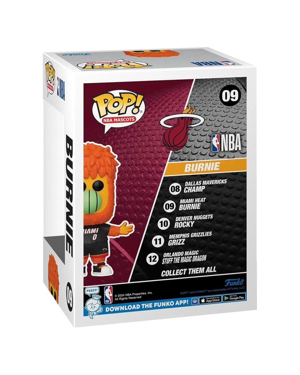 Bobble Figure Basketball NBA - Miami Heat POP! - Burnie - Mascots 