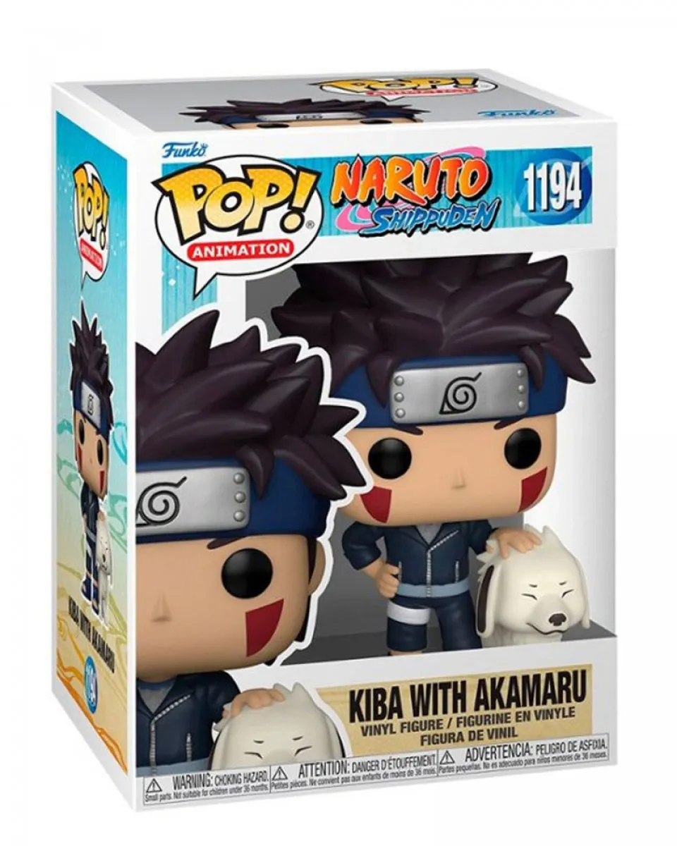 Bobble Figure Anime - Naruto Shippuden POP! - Kiba with Akamaru 