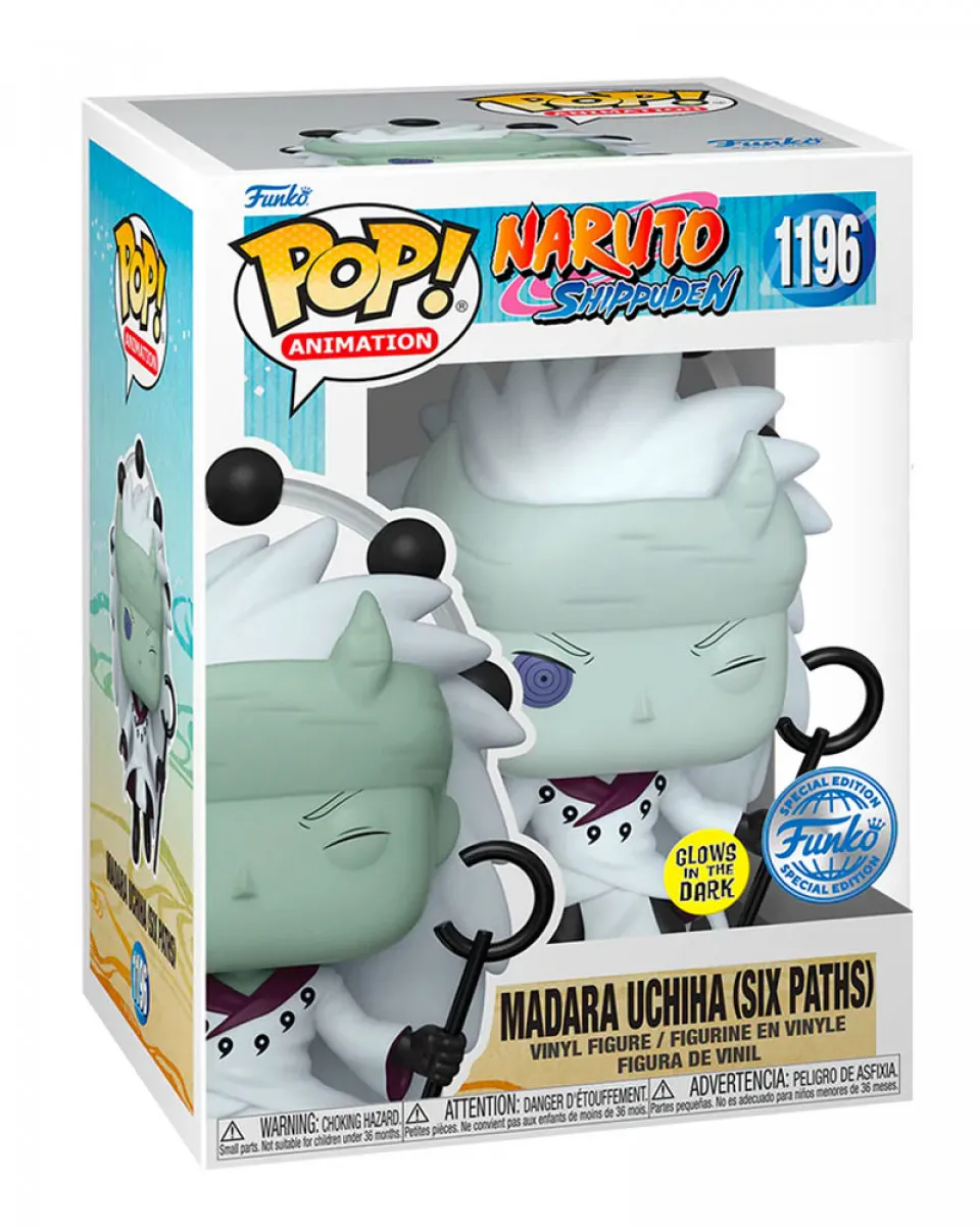 Bobble Figure Anime - Naruto Shippuden POP! - Madara Uchiha (Sage of Six Paths) - Glows in the Dark 