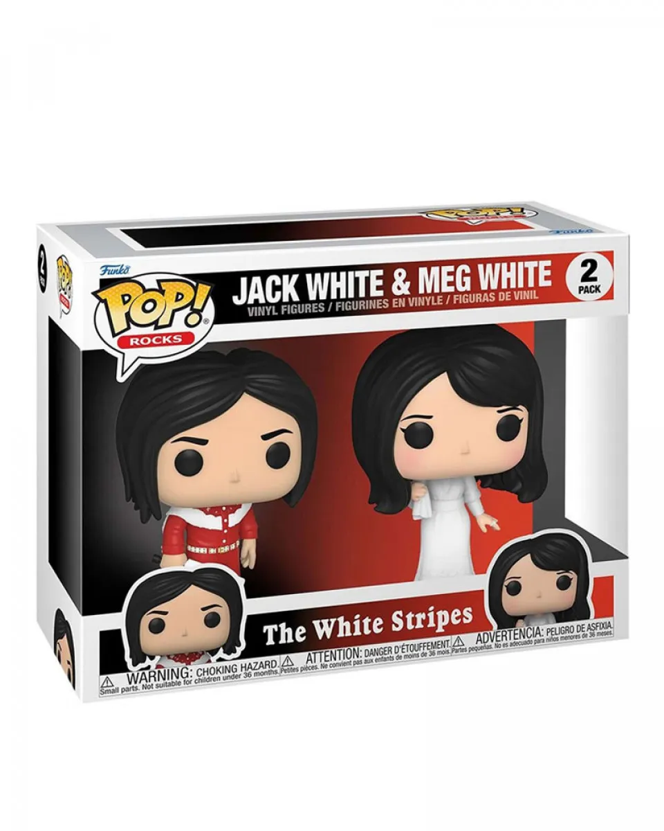 Bobble Figure Rocks - The White Stripes POP! - Jack White & Meg White 