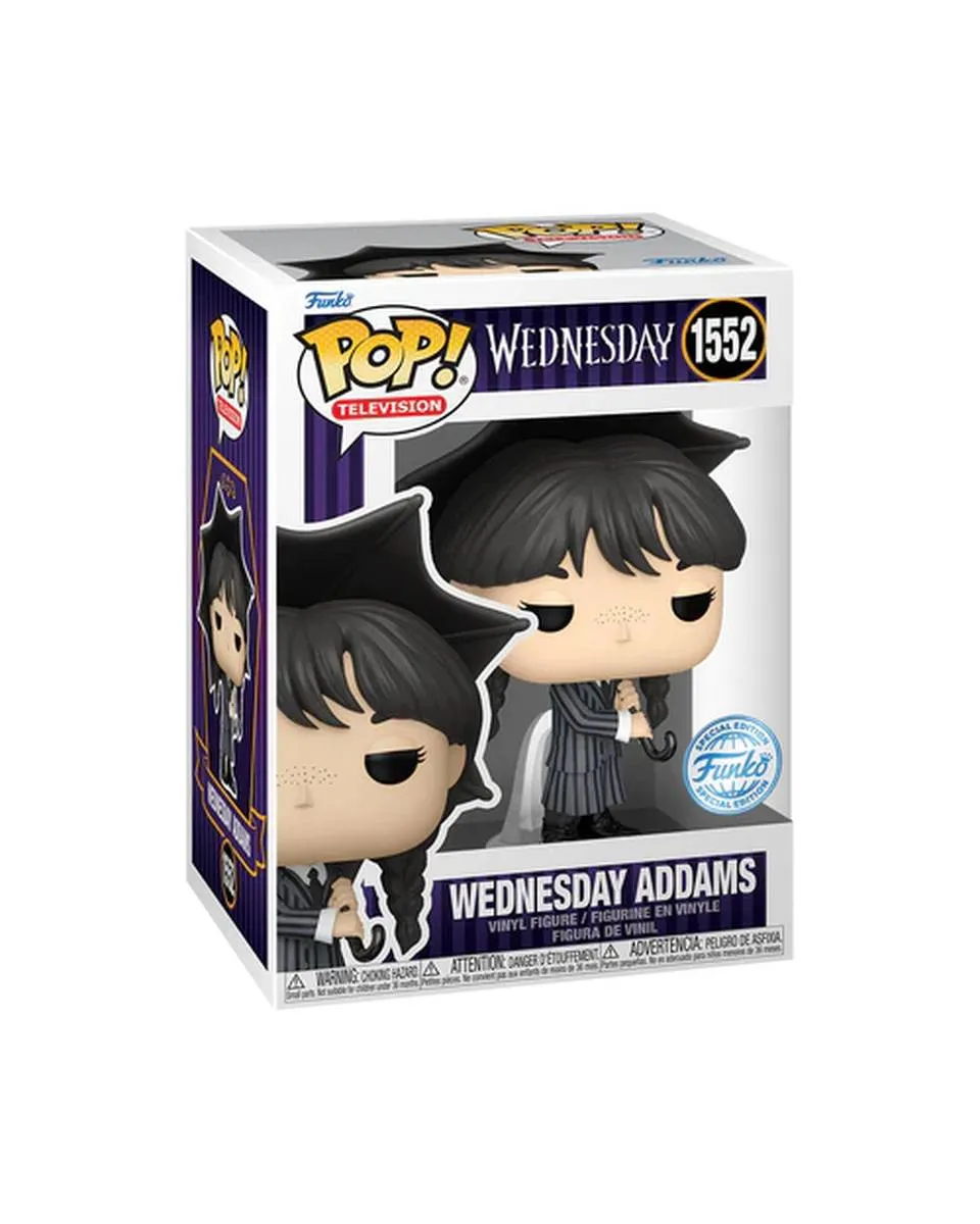 Bobble Figure Television - Wednesday POP! - Wednesday Addams with Umbrella  - Special Edition 