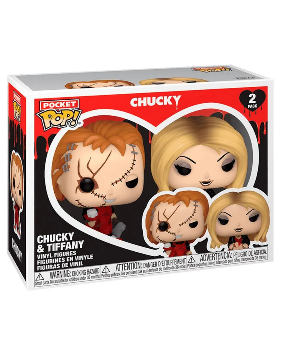 Bobble Figure Pocket - Chucky POP! - Chucky & Tiffany - 2-Pack Valentines 