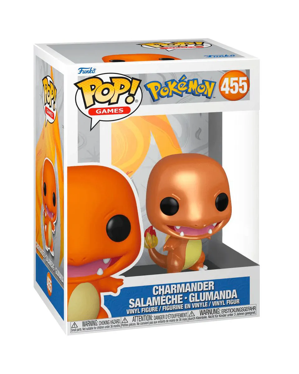 Bobble Figure Pokemon POP! - Charmander Salameche - Glumanda - Metallic 