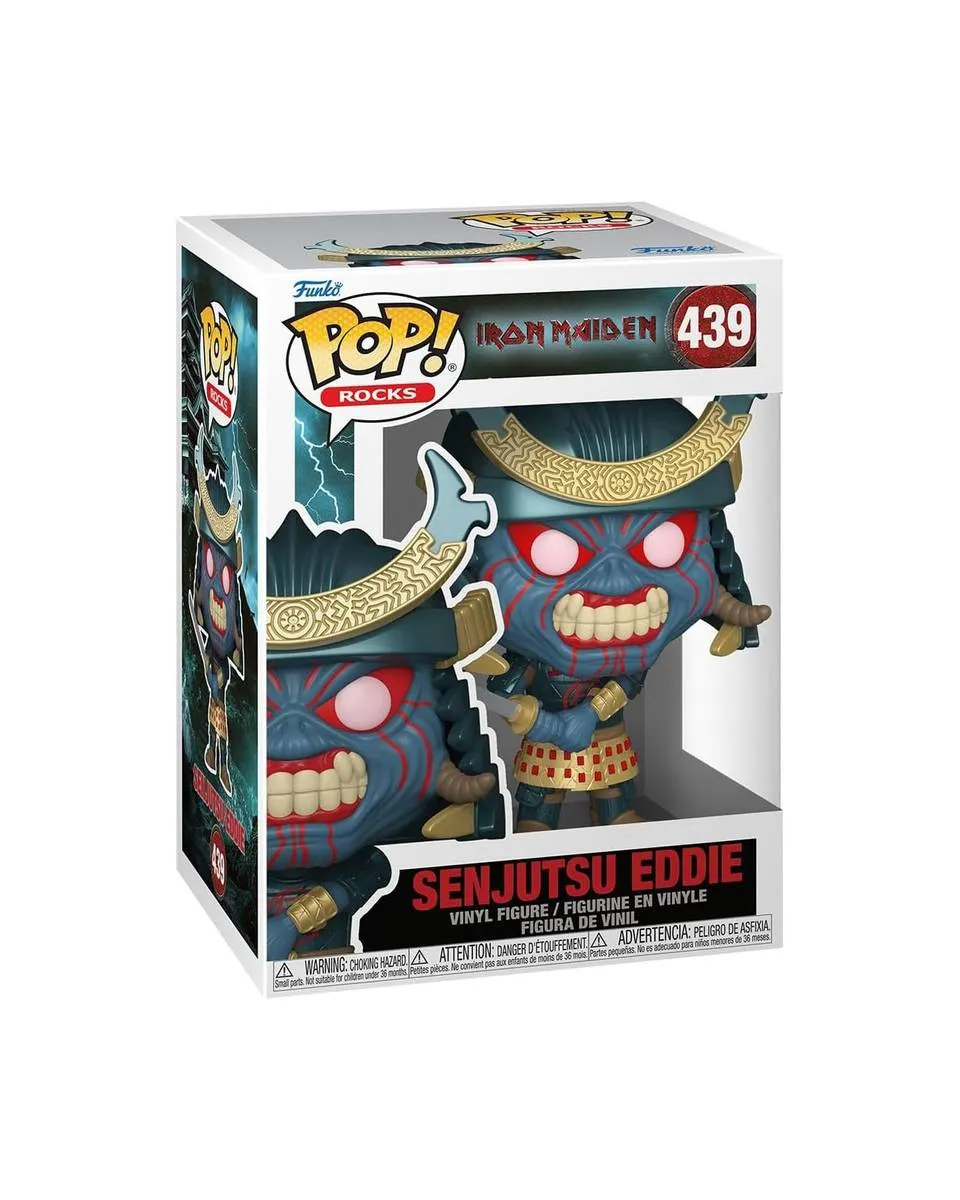 Bobble Figure Rocks - Iron Maiden POP! - Senjutsu Eddie 