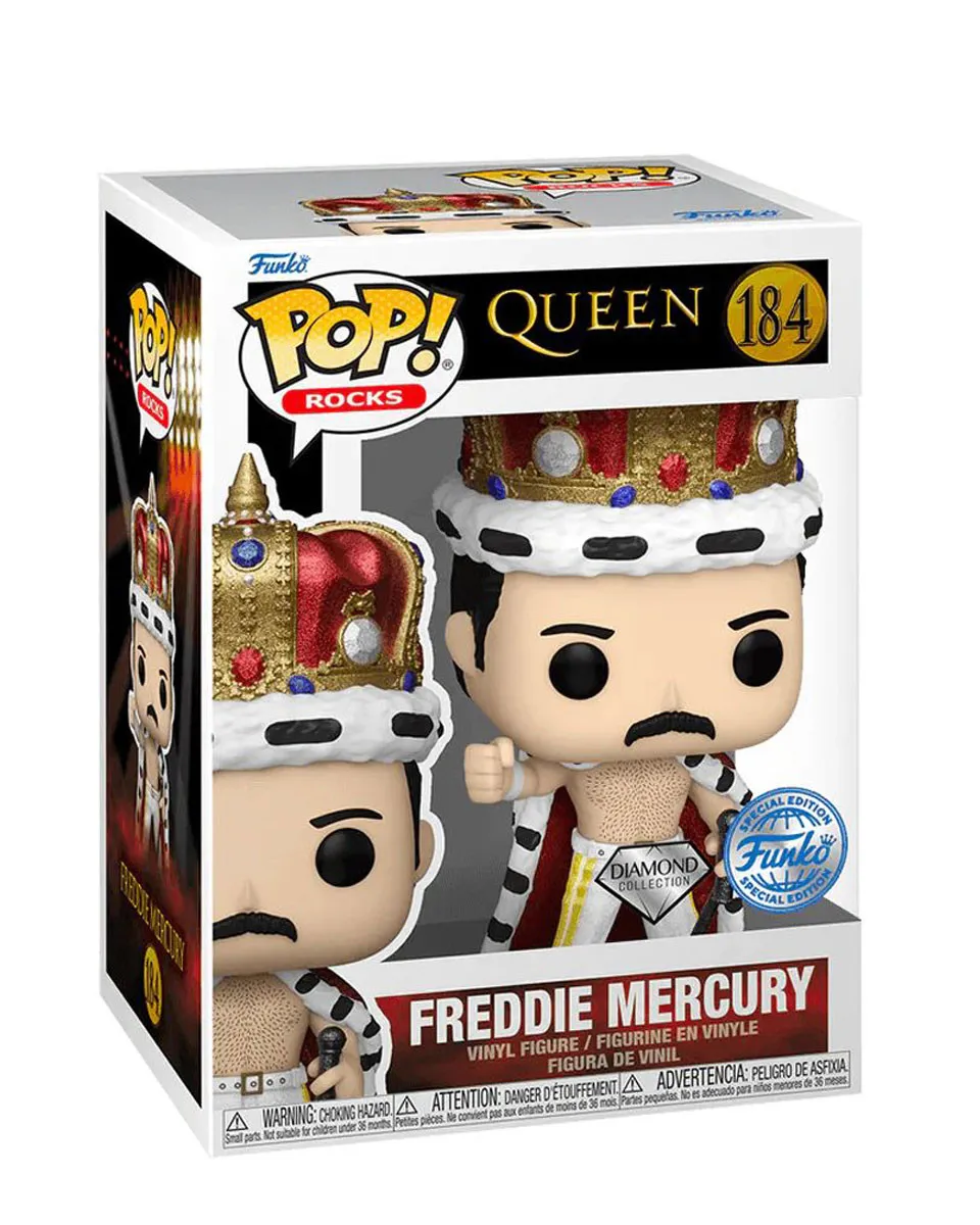 Bobble Figure Rocks POP! Queen - Freddie Mercury - Diamond Edition 