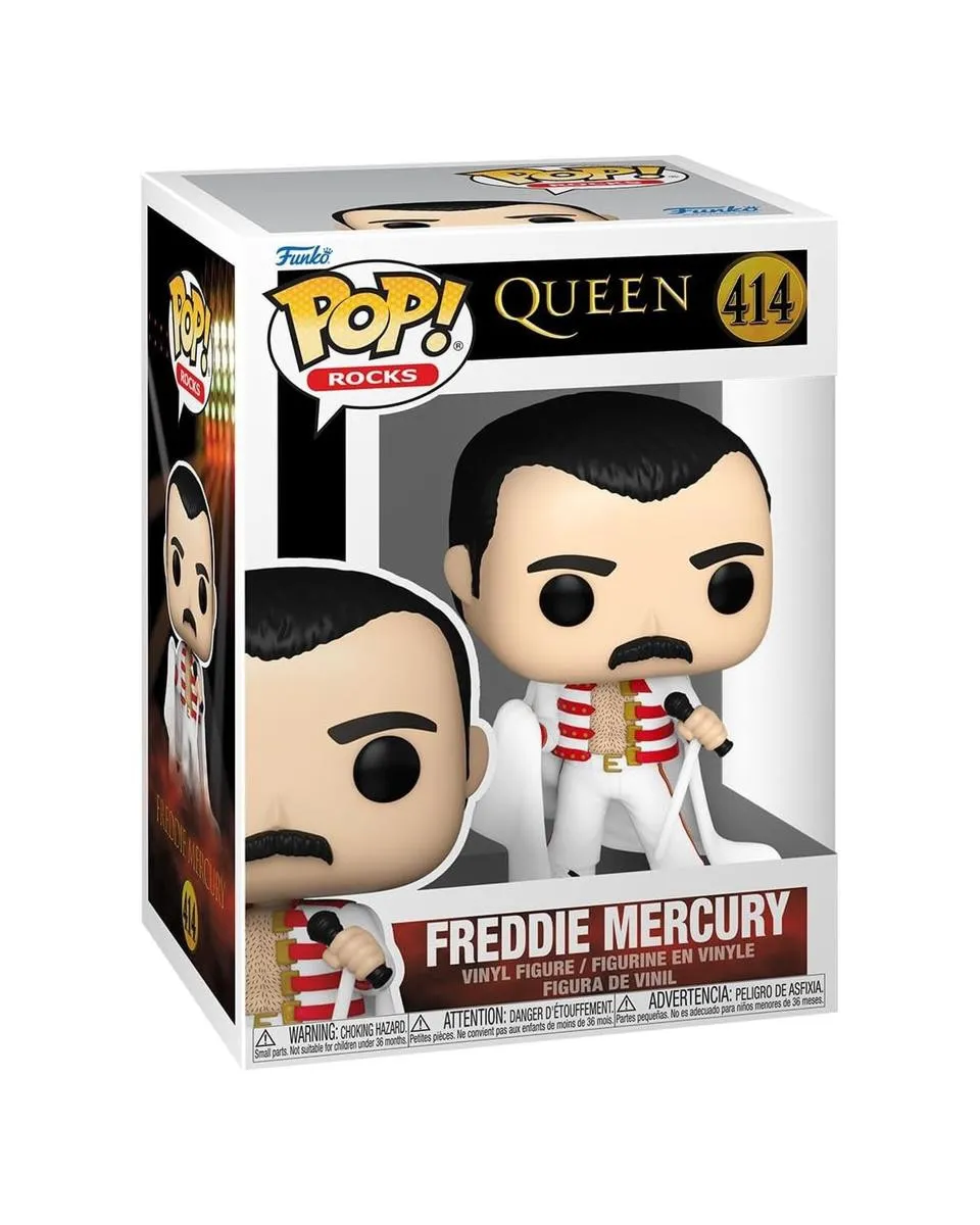 Bobble Figure Rocks - Queen POP! - Freddie Mercury #414 