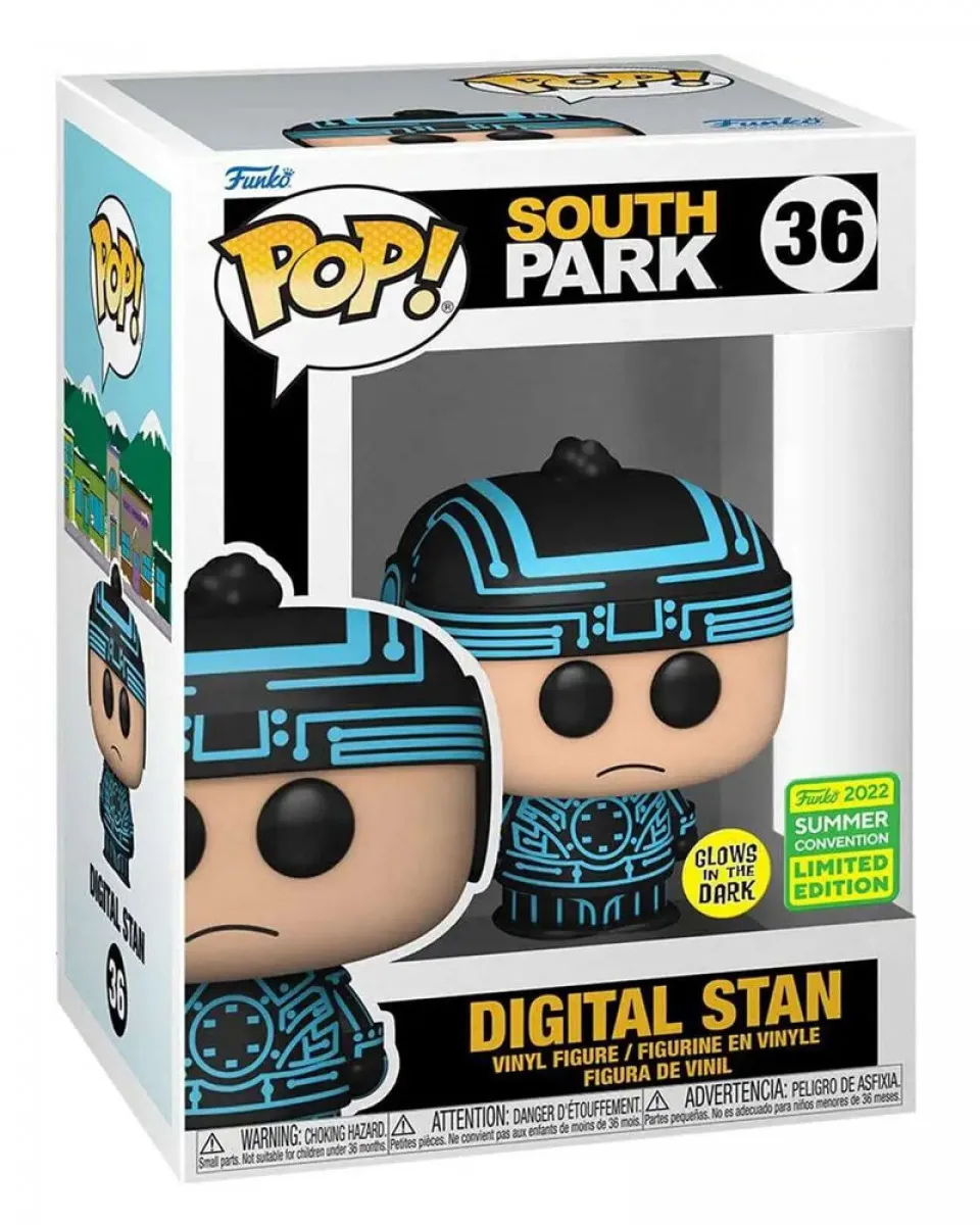 Bobble Figure South Park POP! - Digital Stan - Glows in the Dark - Convention Limited Edition 