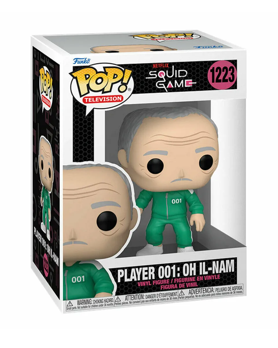 Bobble Figure Squid Game POP! - Player 001 - Oh Il-Nam 