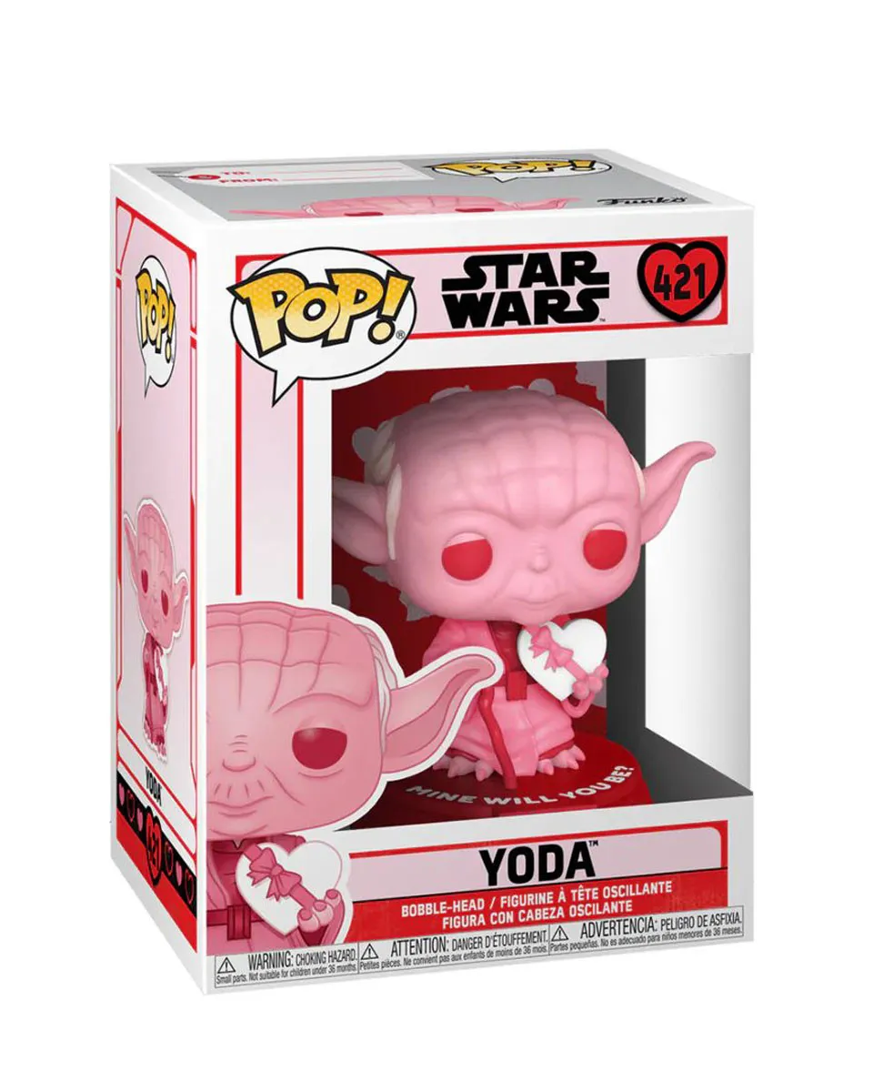 Bobble Figure Star Wars Valentines POP! - Yoda with Heart 