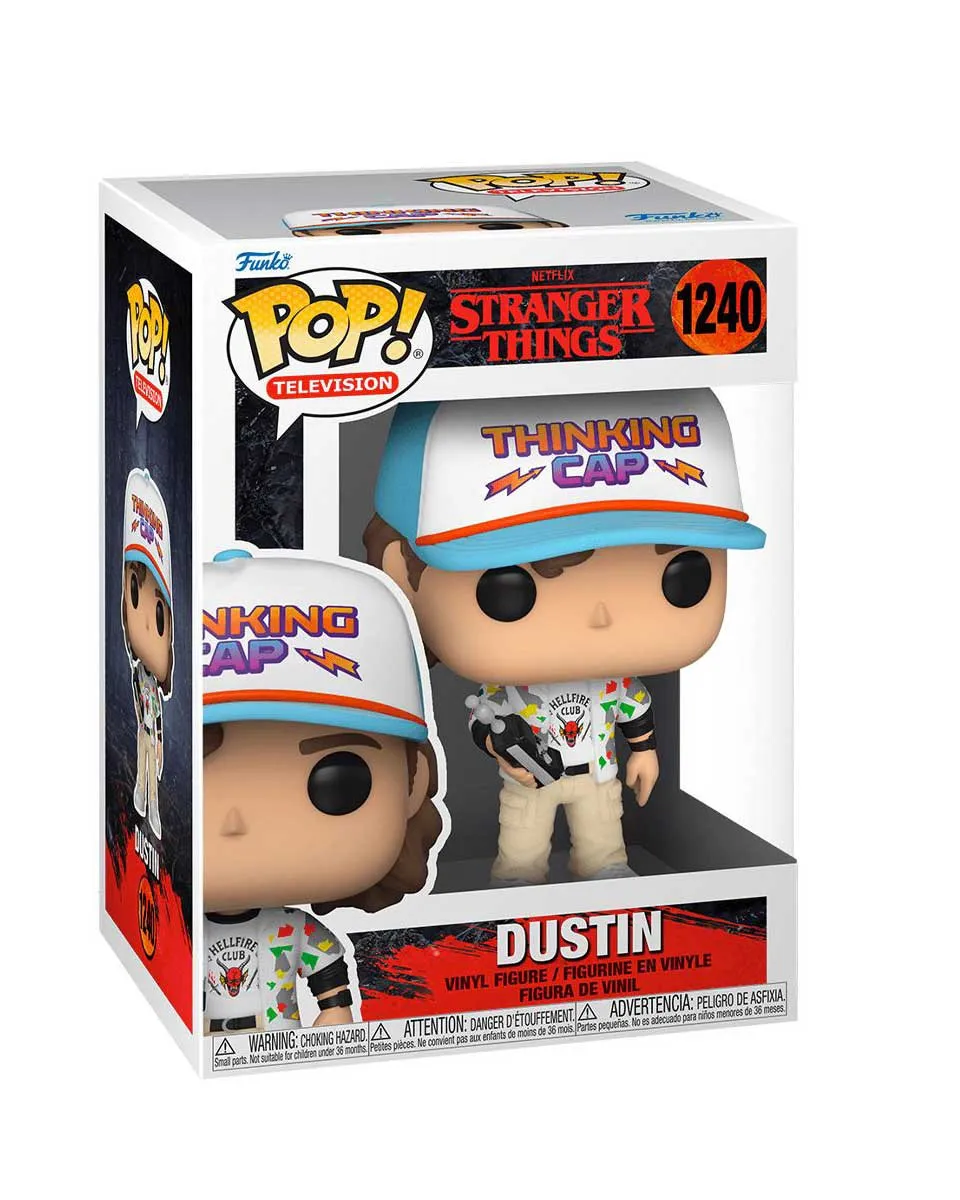 Bobble Figure Stranger Things POP! - Dustin (Thinking Cap) 