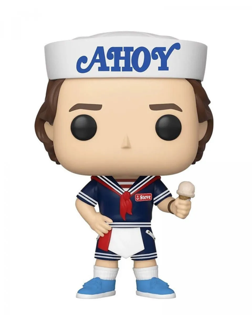 Bobble Figure Stranger Things POP! - Steve with Hat and Ice Cream 