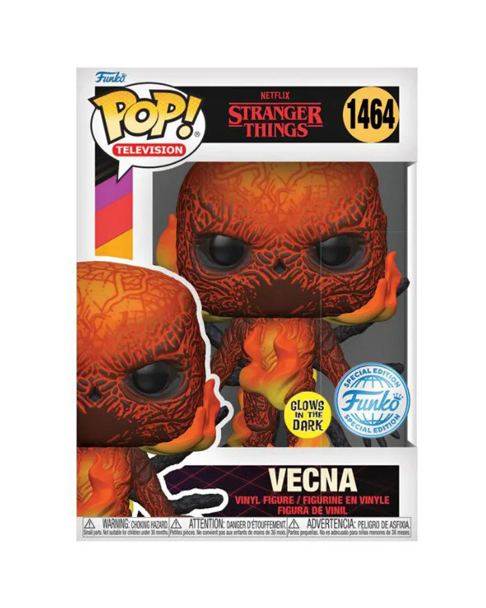 Bobble Figure Television - Stranger Things POP! - Vecna (Fire) - Glows in the Dark 
