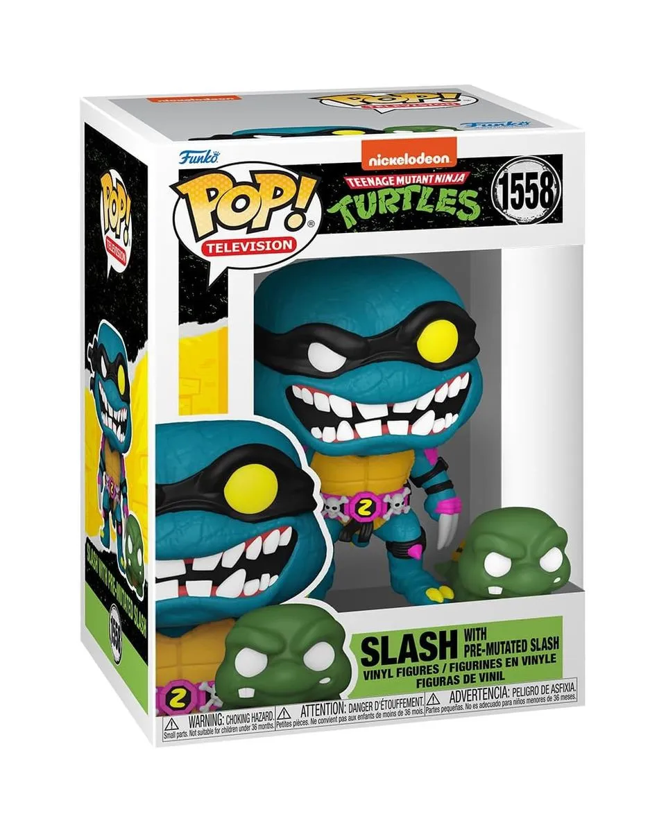 Bobble Figure Television - Teenage Mutant Ninja Turtles POP! - Slash With Pre-Mutated Slash 