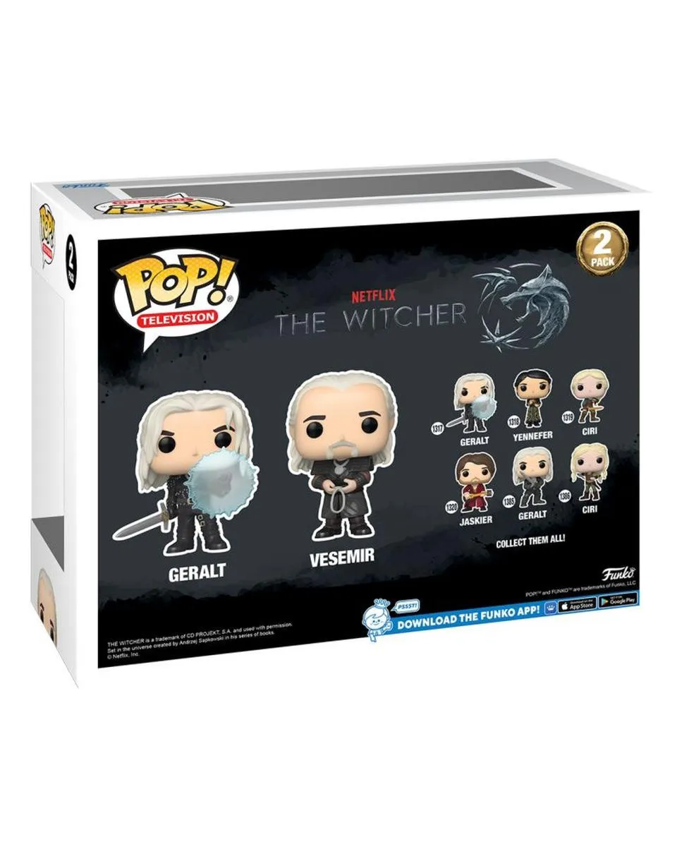 Bobble Figure Television - The Witcher POP! - Geralt & Vesemir 2-Pack 