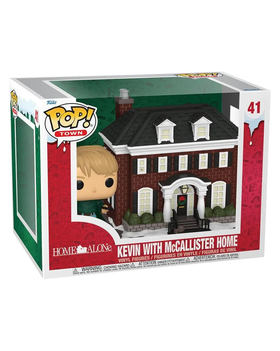 Bobble Figure Movies - Home Alone POP! - Kevin with McCallister Home - Town 