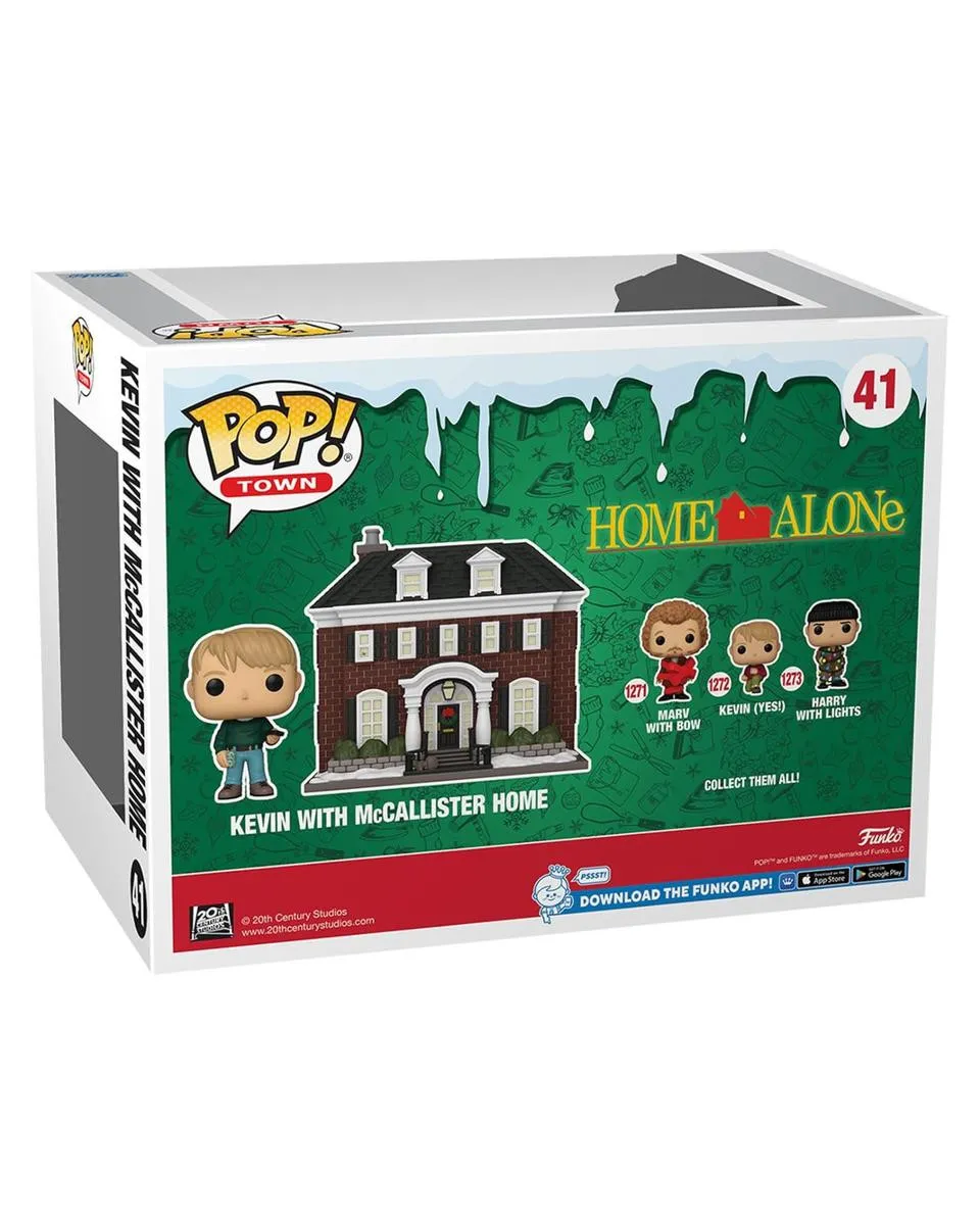 Bobble Figure Movies - Home Alone POP! - Kevin with McCallister Home - Town 