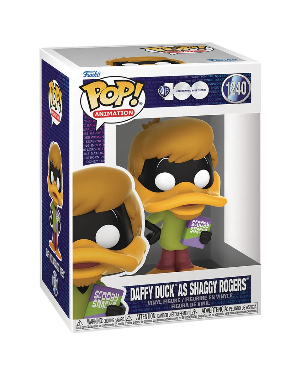 Bobble Figure Animation - Warner Bros 100th Anniversary POP! - Daffy Duck as Shaggy Rogers 