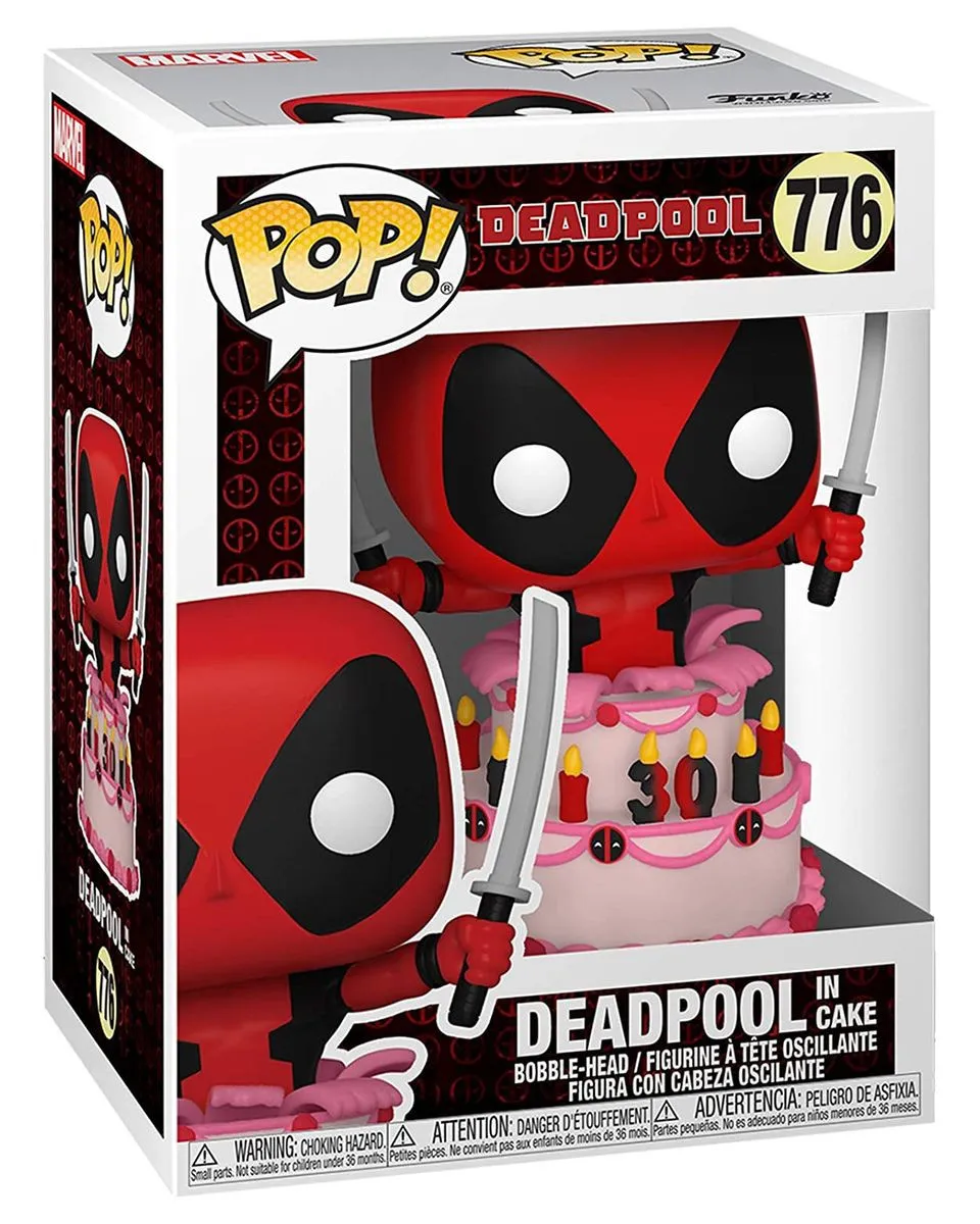 Bobble Figure Marvel - Deadpool POP! - Deadpool in Cake 