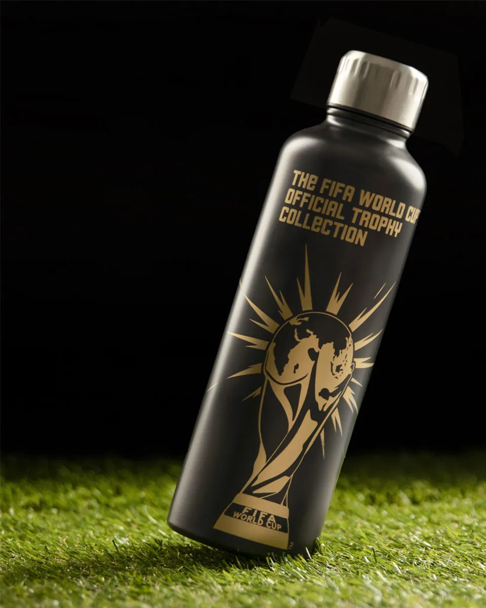 Boca Paladone FIFA World Cup - Black and Gold - Metal Water Bottle 