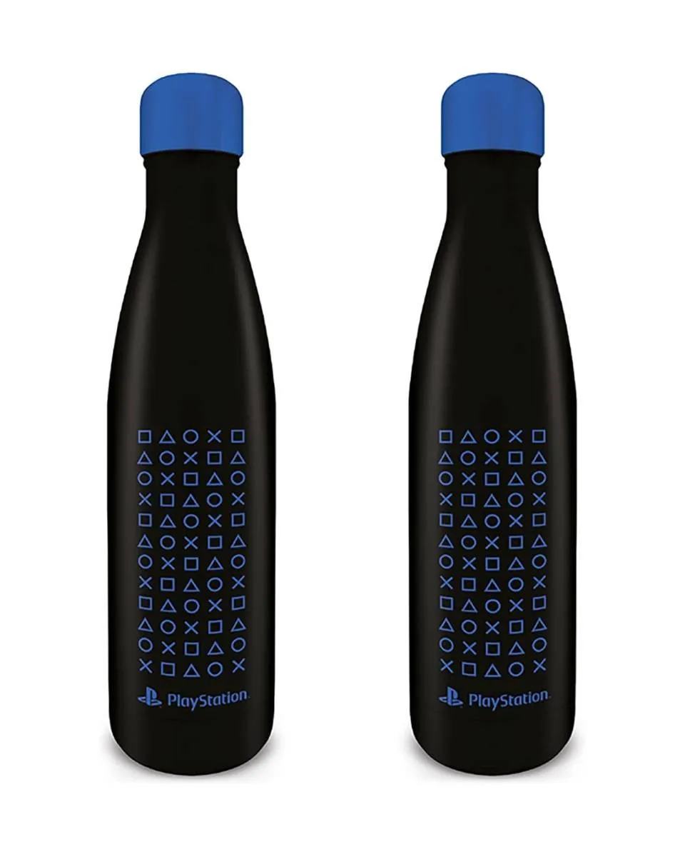 Boca PlayStation Symbol Pattern - Metal Bottle 