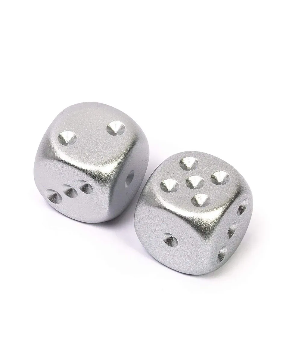 Kockice Chessex - Aluminum Metallic Dice Pair D6 16mm 