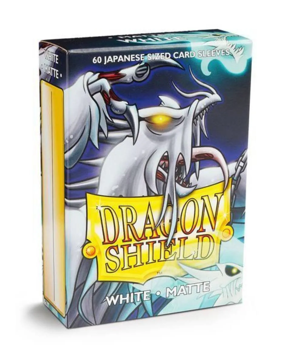 Dragon Shield 60 Japanise Size Sleeves - White Matte 