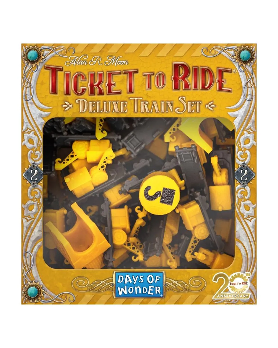 Društvena igra Ticket To Ride Europe - 20th Anniversary Deluxe Train Set - Yelow 