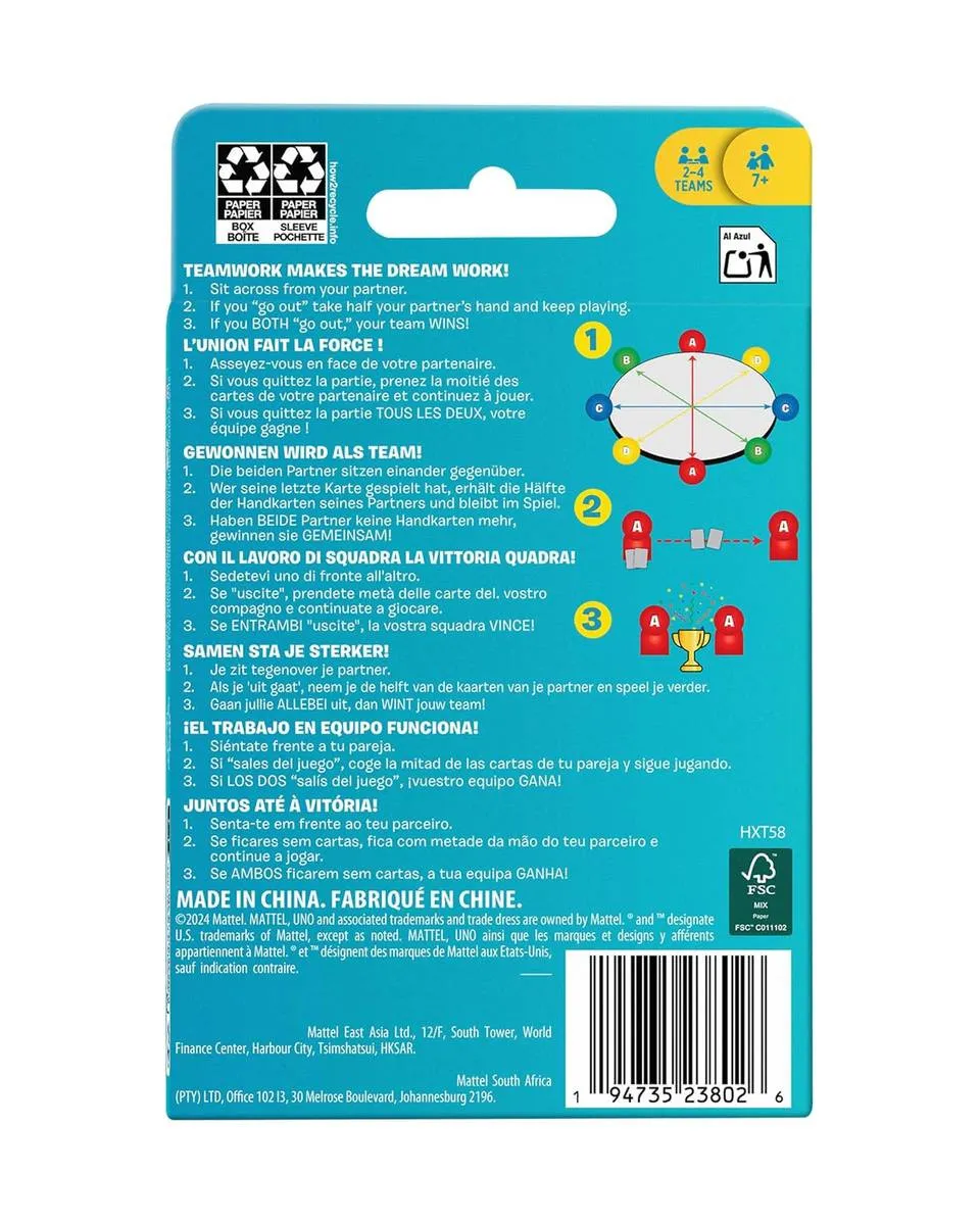 Društvena igra Mattel UNO - Teams! - Card Game 