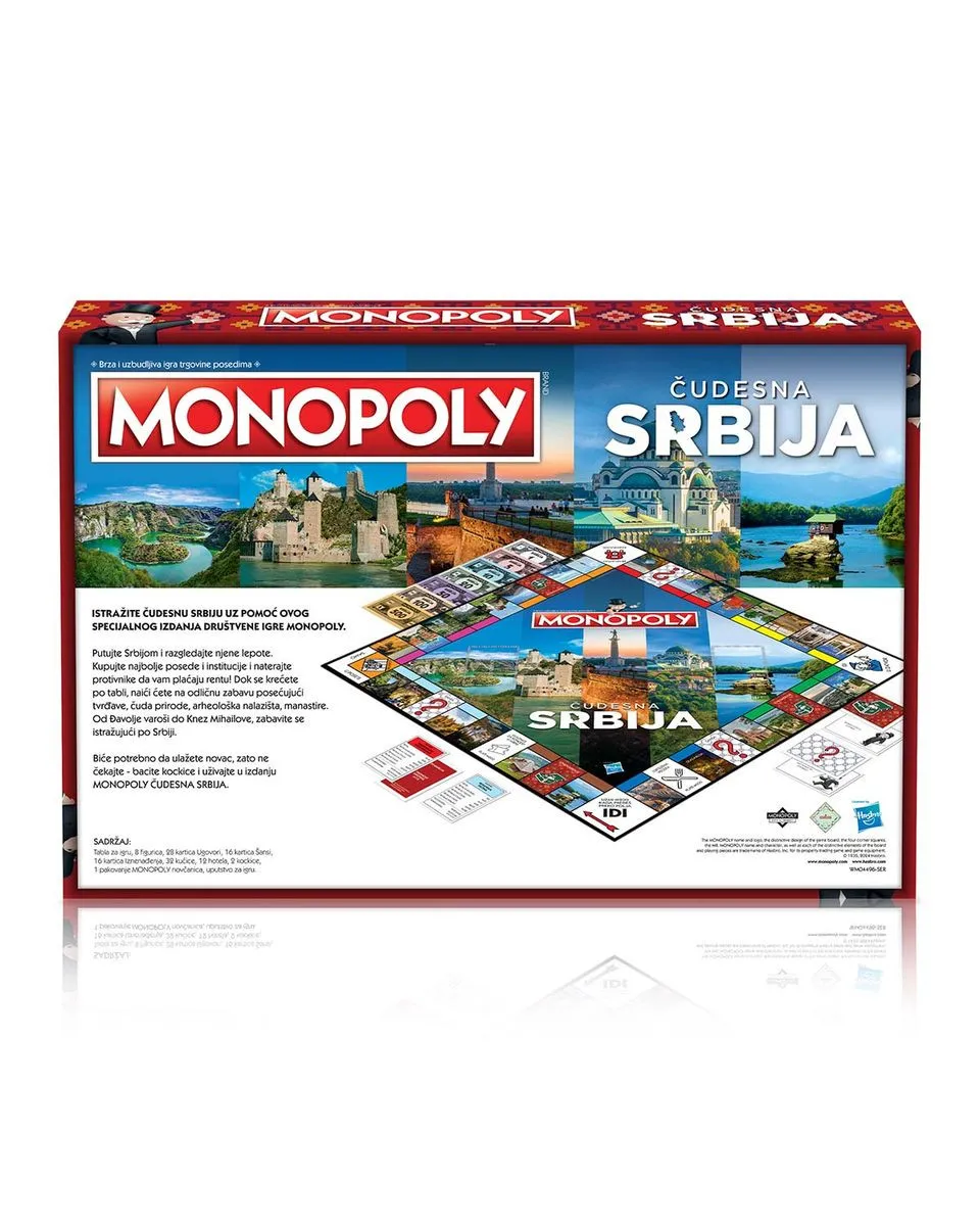 Društvena igra Monopoly - Čudesna Srbija 
