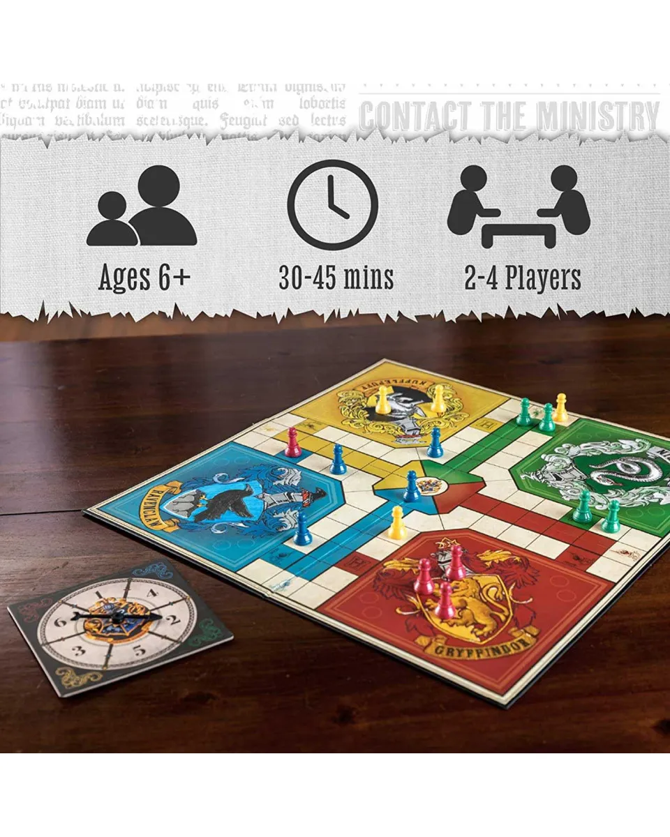 Društvena igra Hogwarts Ludo - Čoveče ne ljuti se sa spinerom 