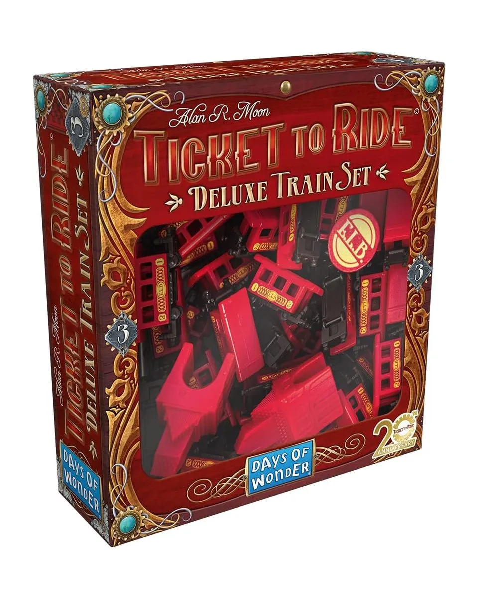 Društvena igra Ticket To Ride Europe - 20th Anniversary Deluxe Train Set - Red 