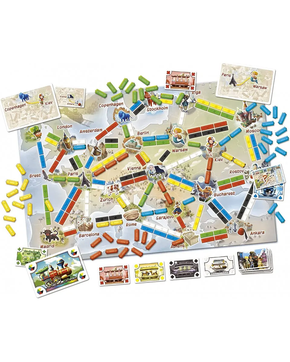 Društvena igra Ticket to Ride - First Journey - Europe 