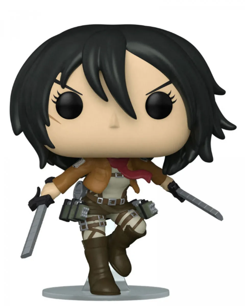 Bobble Figure Anime - Attack on Titan POP! - Mikasa Ackerman with Swords 