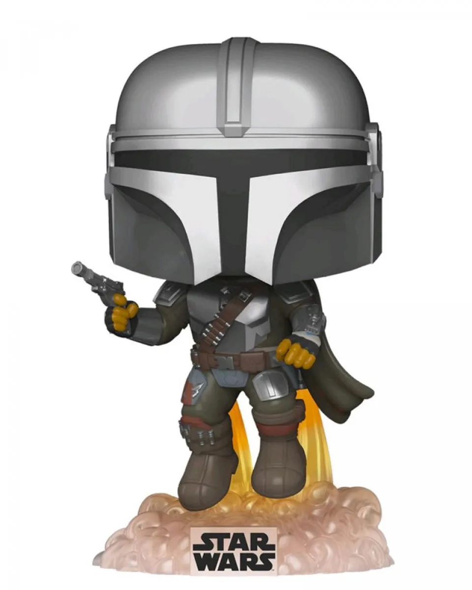 Bobble Figure Star Wars - The Mandalorian POP! - Mando Flying with Blaster 