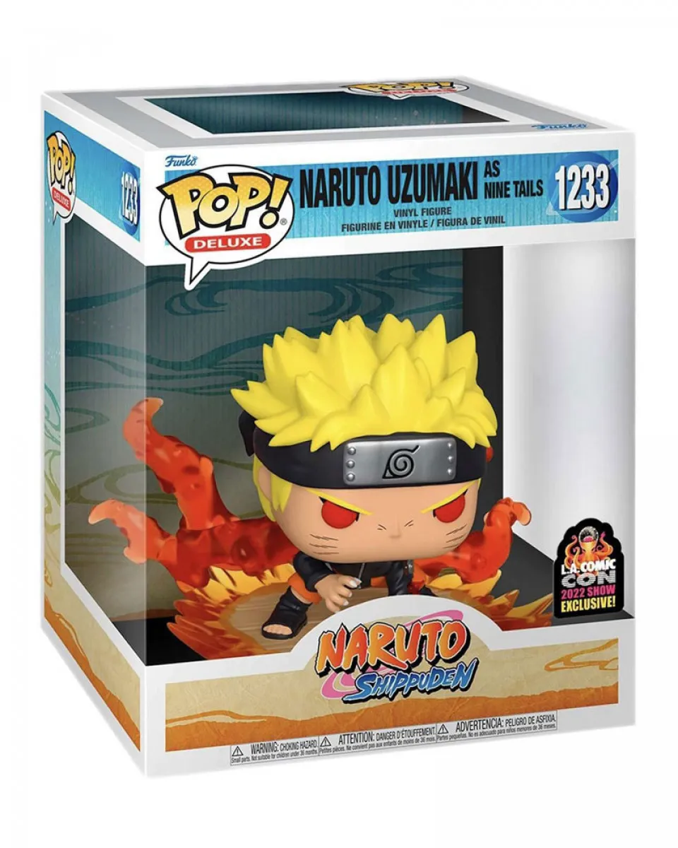 Bobble Figure Anime - Naruto Shipuden POP! Naruto Uzumaki As Nine Tails - L.A. Comic Con 2022 Show Exclusive 
