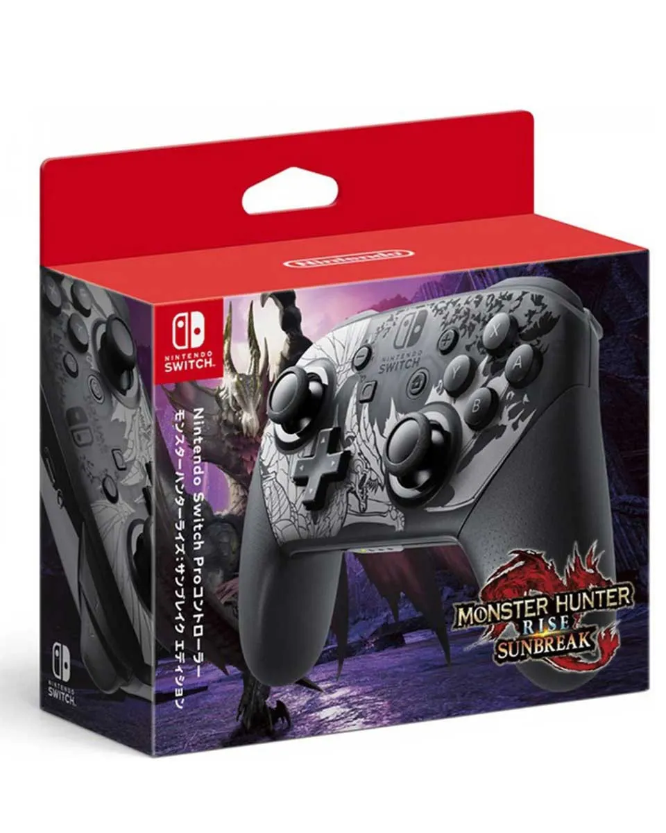 Gamepad Nintendo Switch Pro Controller - Monster Hunter Rise Sunbreak Edition 