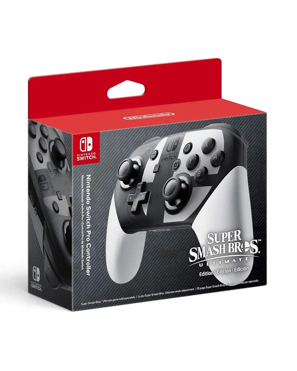 Gamepad Nintendo Switch Pro Controller - Super Smash Bros Ultimate Edition 