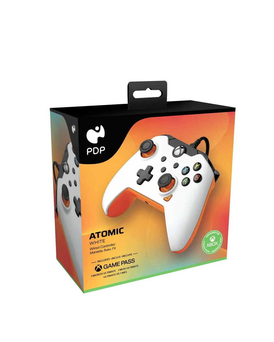 Gamepad PDP Atomic White - Orange 