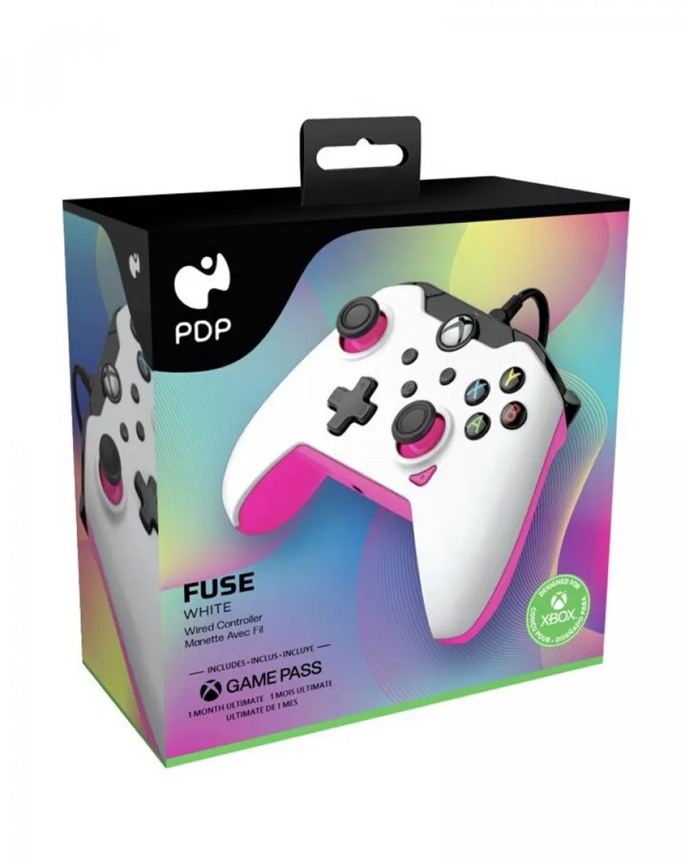 Gamepad PDP Fuse White - Pink 