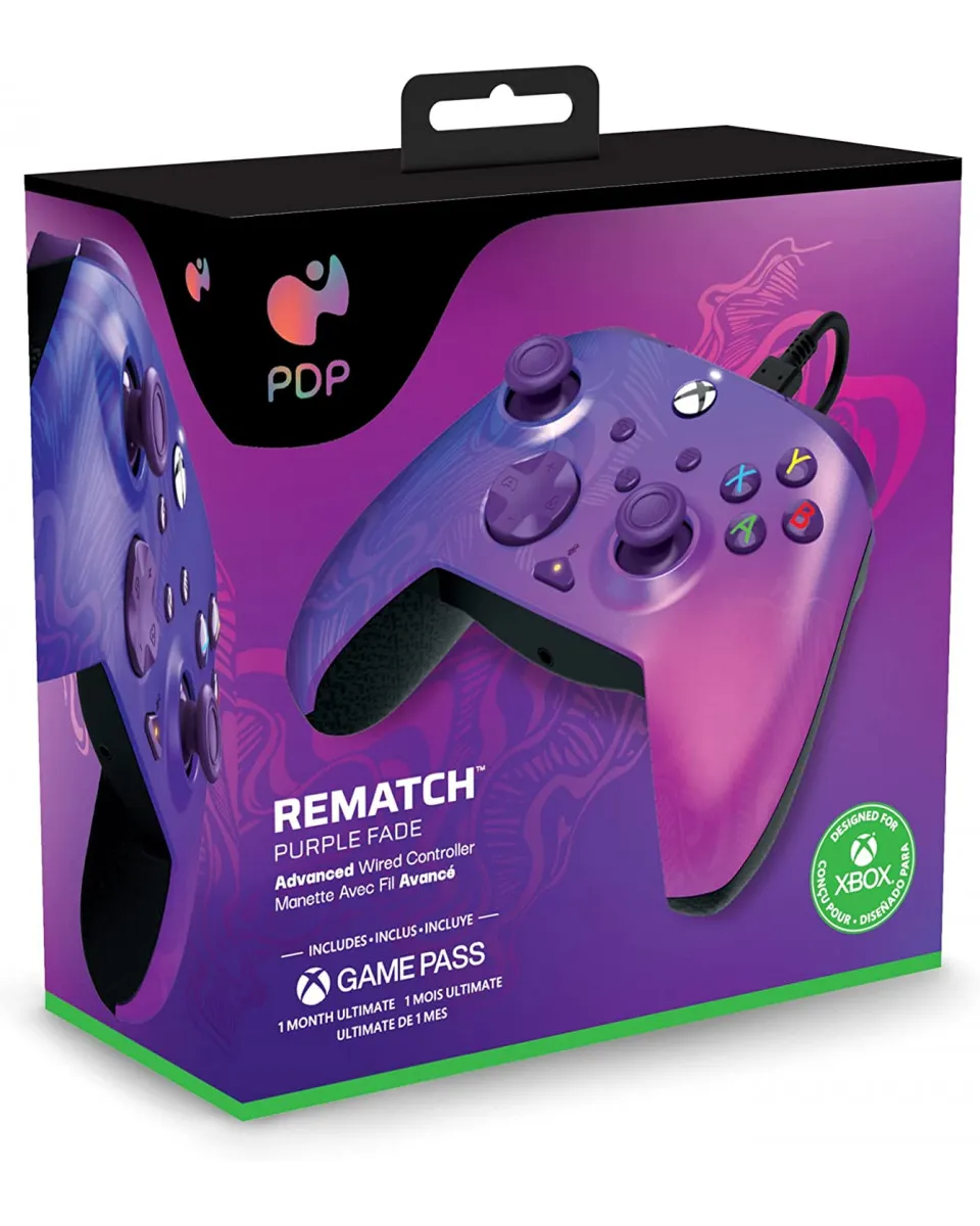 Gamepad PDP Rematch - Purple Fade 