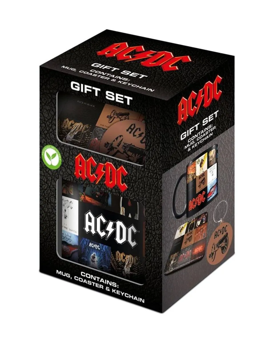 Gift Set - AC/DC - Classic Albums - Šolja & Podmetač & Privezak 